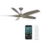 Modern Forms Fans Zephyr Indoor or Outdoor Smart Ceiling Fan 2700-3000-4000-5000K LED in Graphite/Weathered Wood FR-W2401-62L-GH/WW - alternate 1